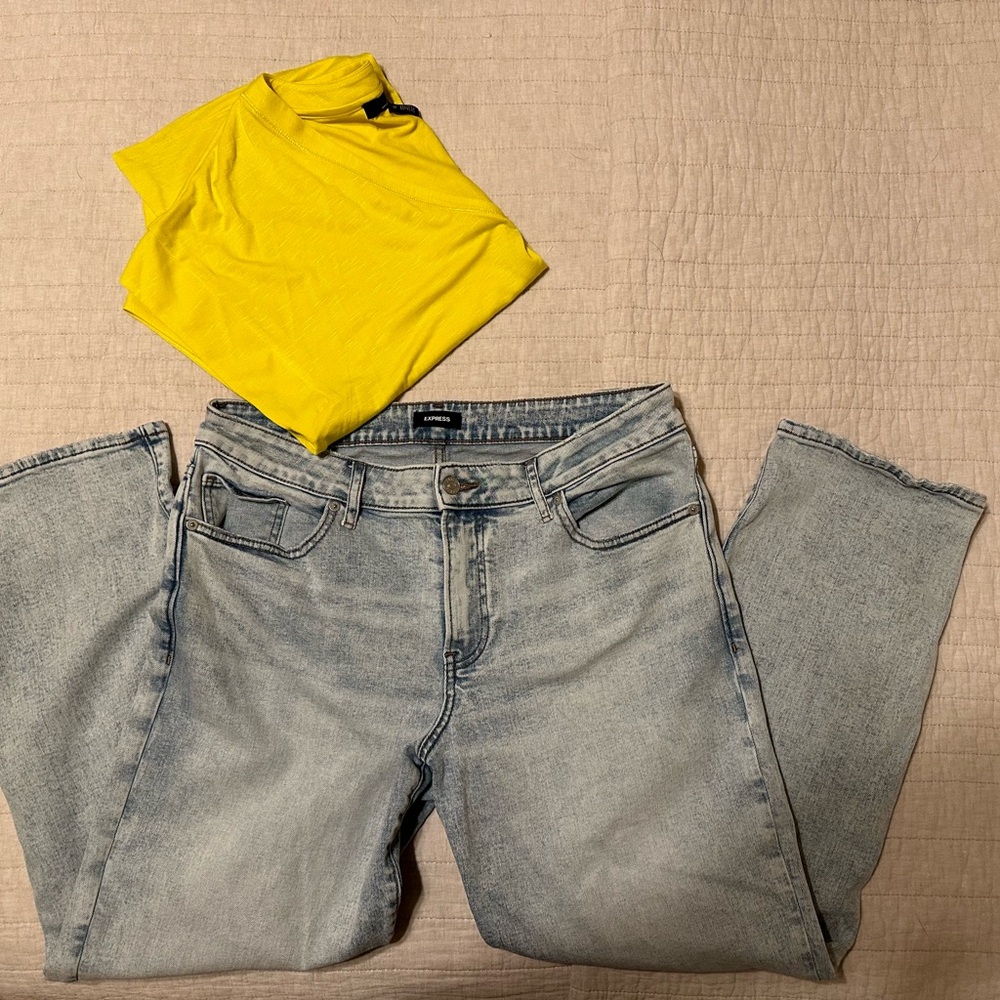 Express blue boyfriend jeans